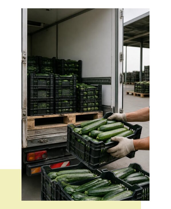 Перевозка свежих кабачков в Волгодонск с сохранением качества